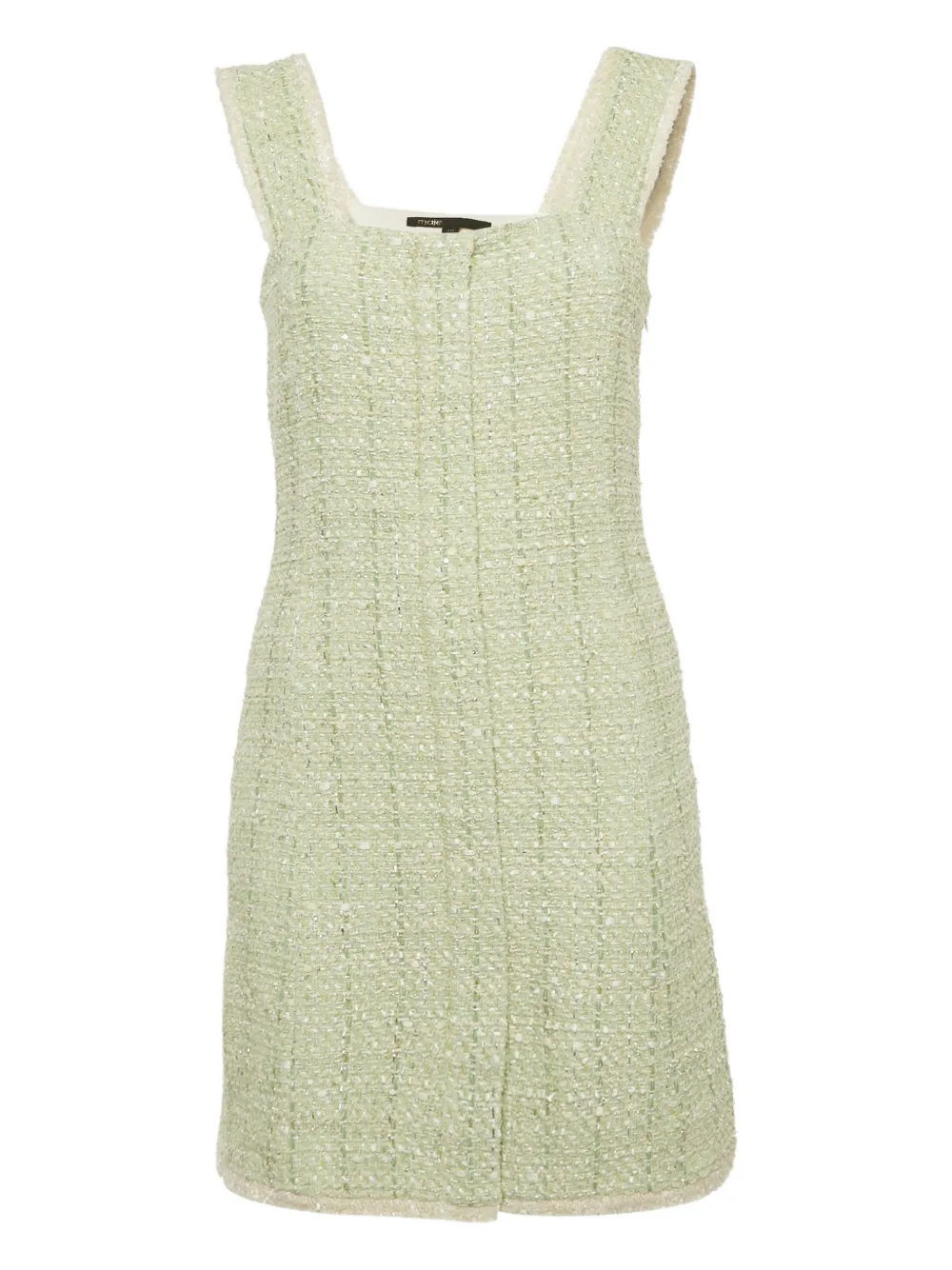 Pre-owned Maje Sleeveless Mini Dress In Green