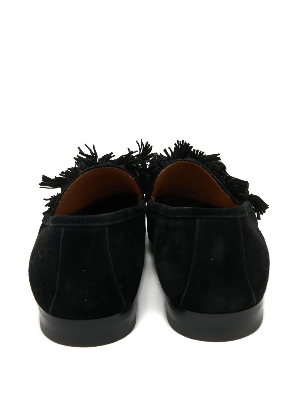 Christian Louboutin Pre-Owned tassel suede loafers - Zwart