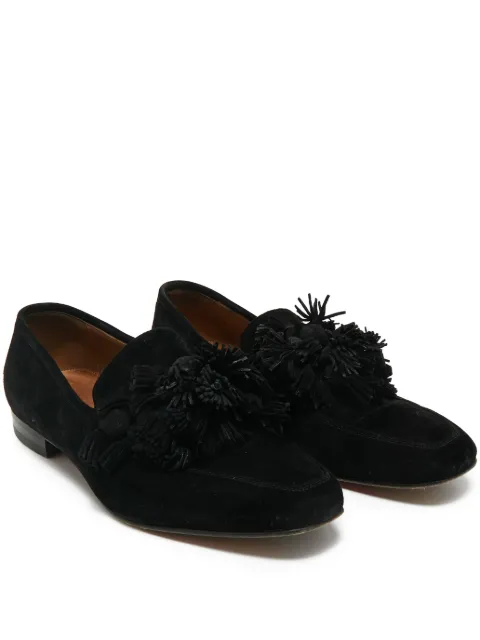 Christian Louboutin Pre-Owned tassel suede loafers