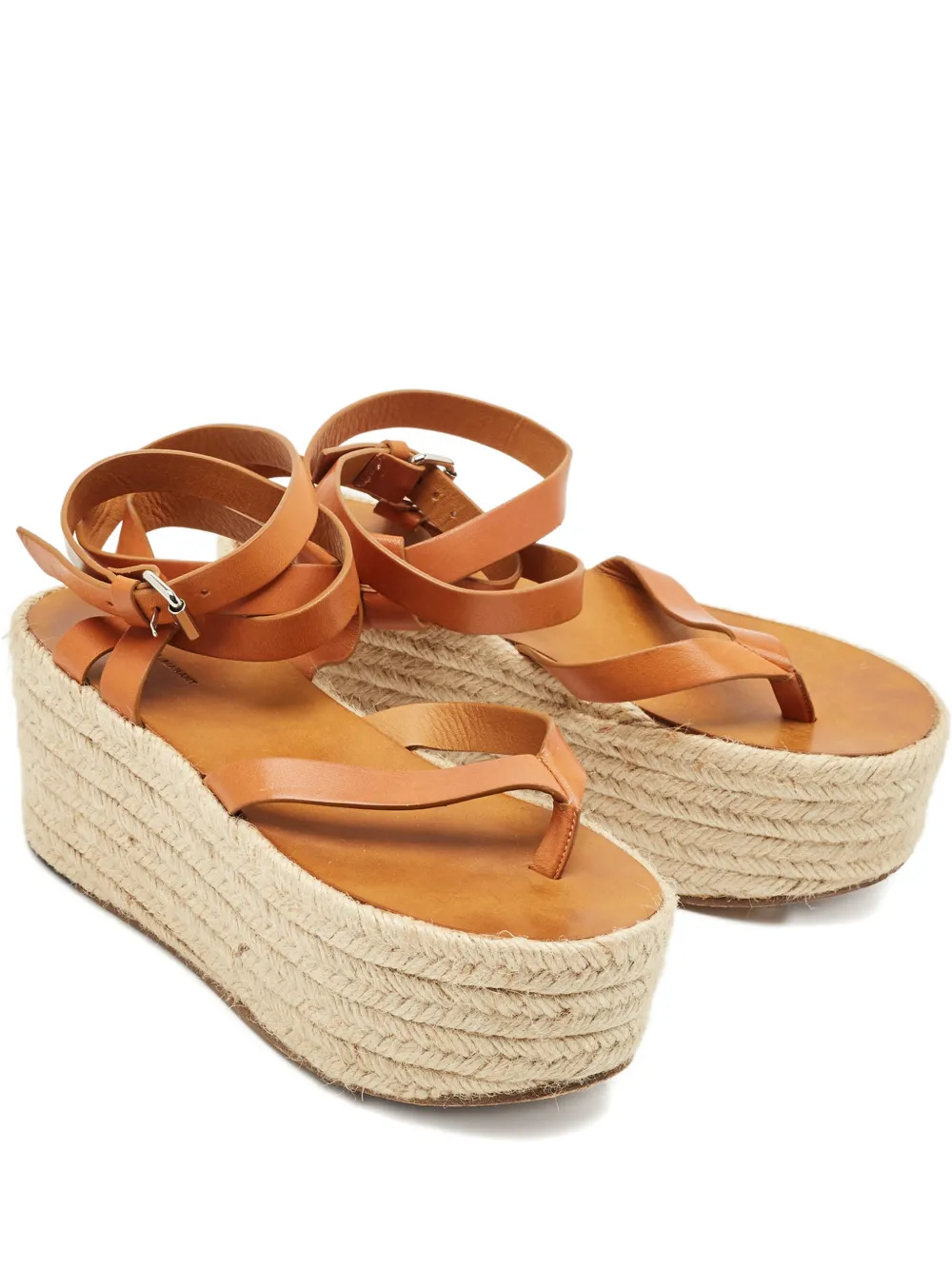 Isabel Marant Vintage platform ankle-strap sandals | Brown | Image 1