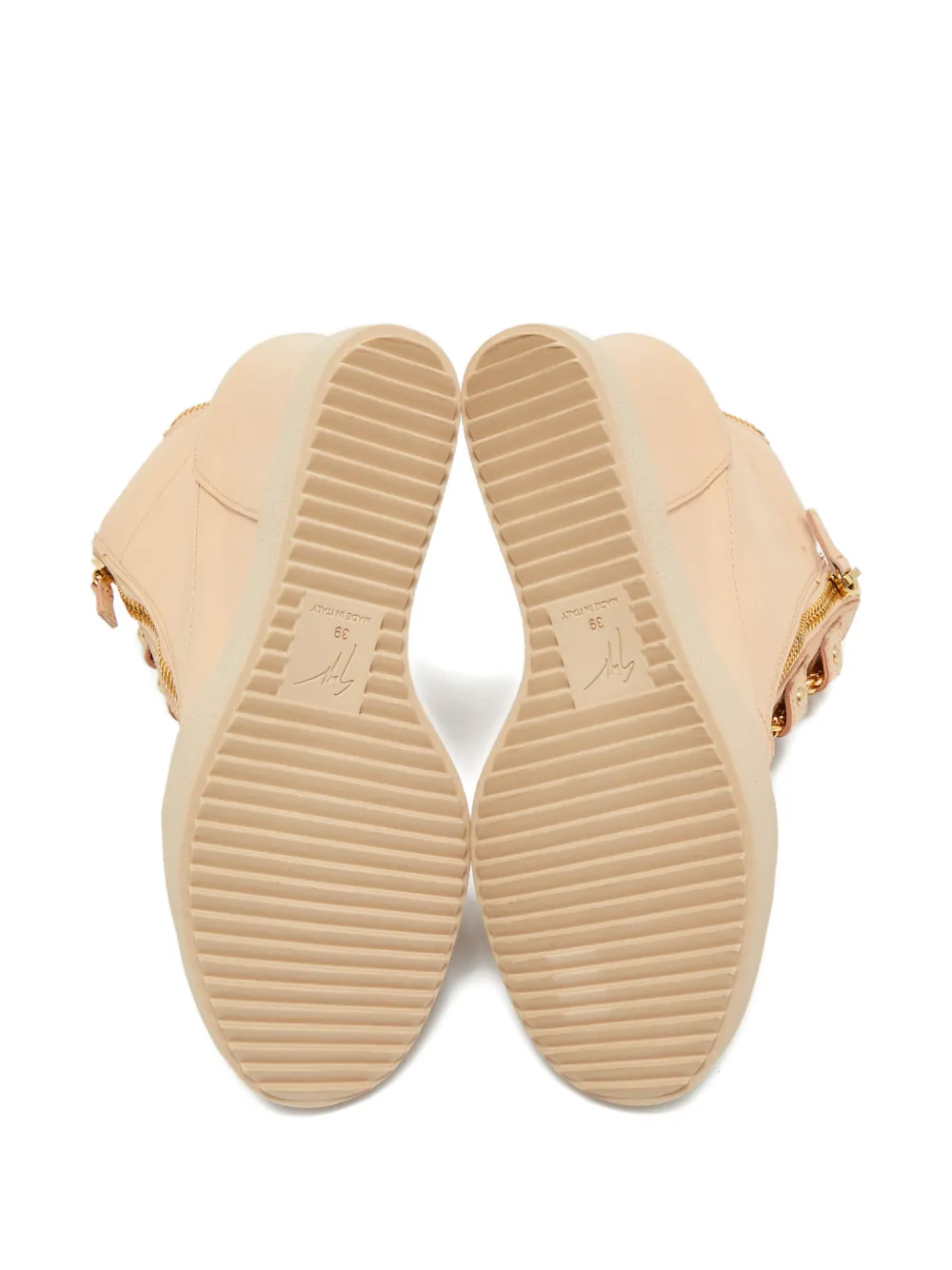 Giuseppe Zanotti wedge chain sneaker - Beige