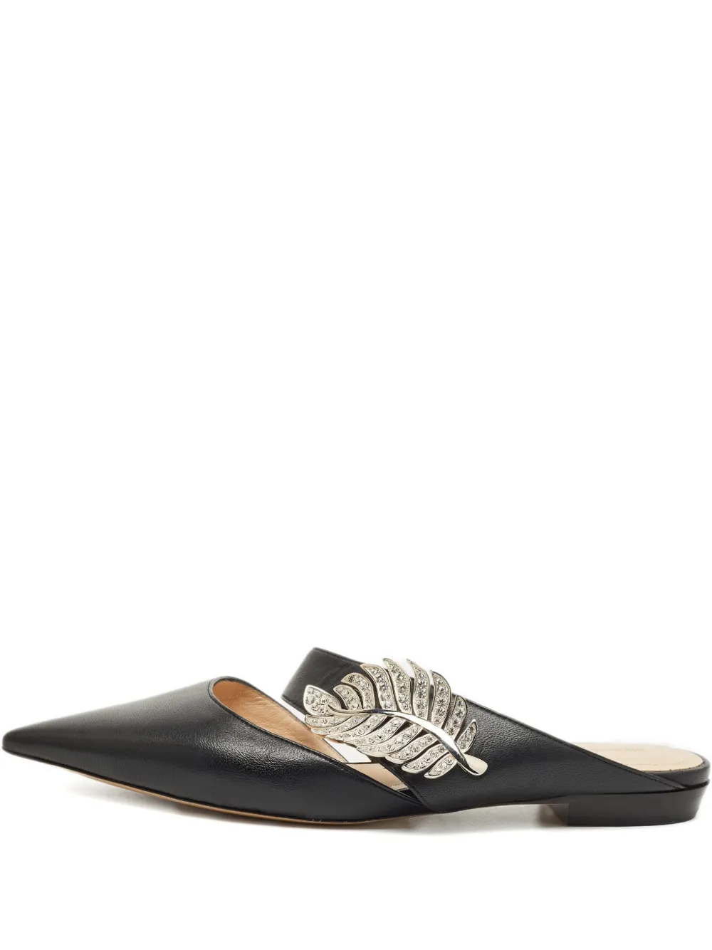 Nicholas Kirkwood crystal-embellishment mules - Schwarz