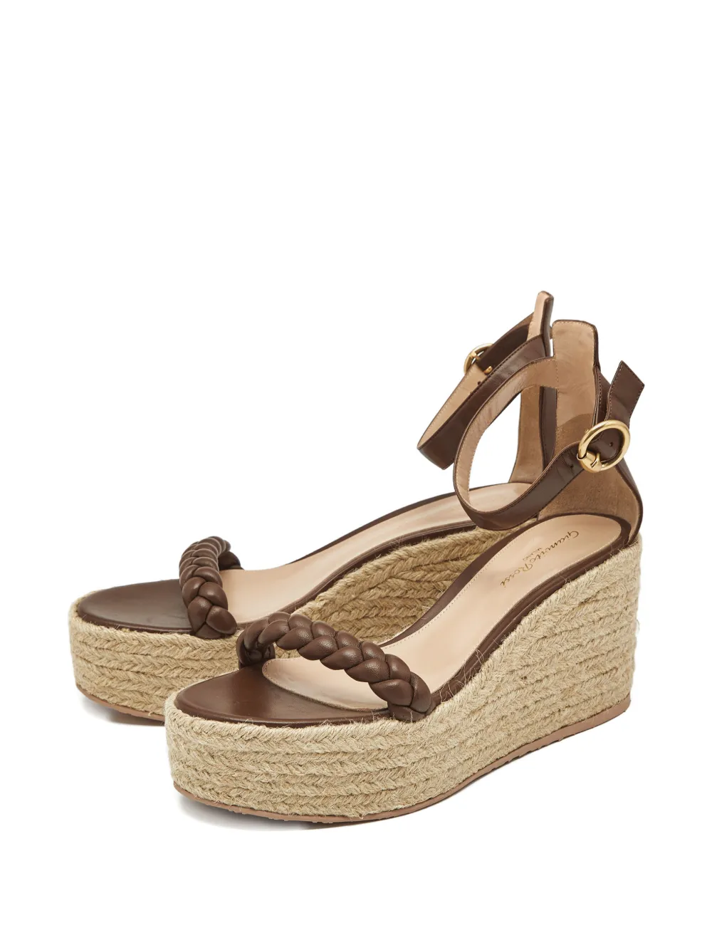 Gianvito Rossi Merida wedged sandals - Bruin