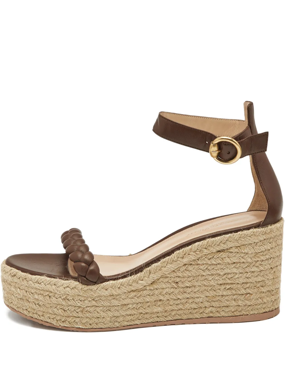 Gianvito Rossi Merida wedged sandals - Braun