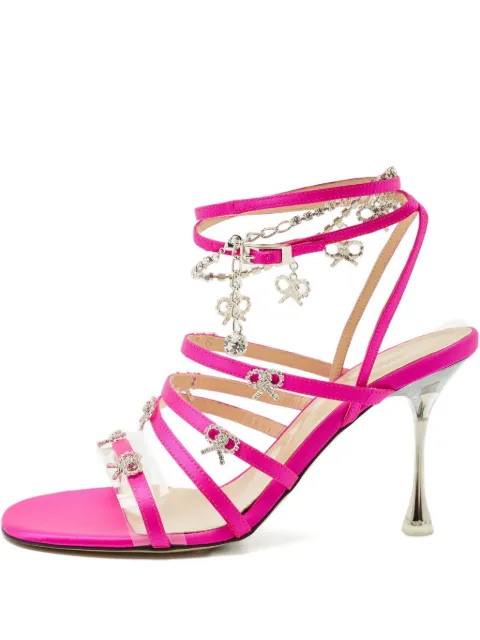 MACH & MACH Camille crystal-bow sandals