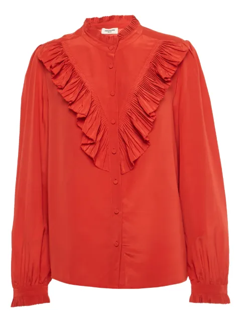 Zadig&Voltaire Taccora ruffled silk shirt