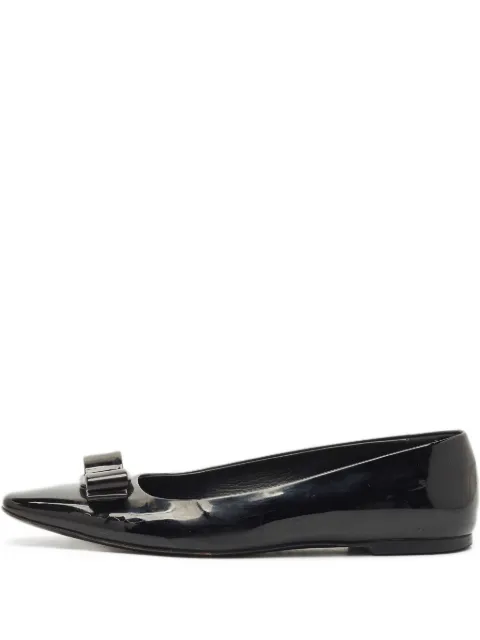 Ferragamo Pre-Owned Vara bow-detail ballet flats