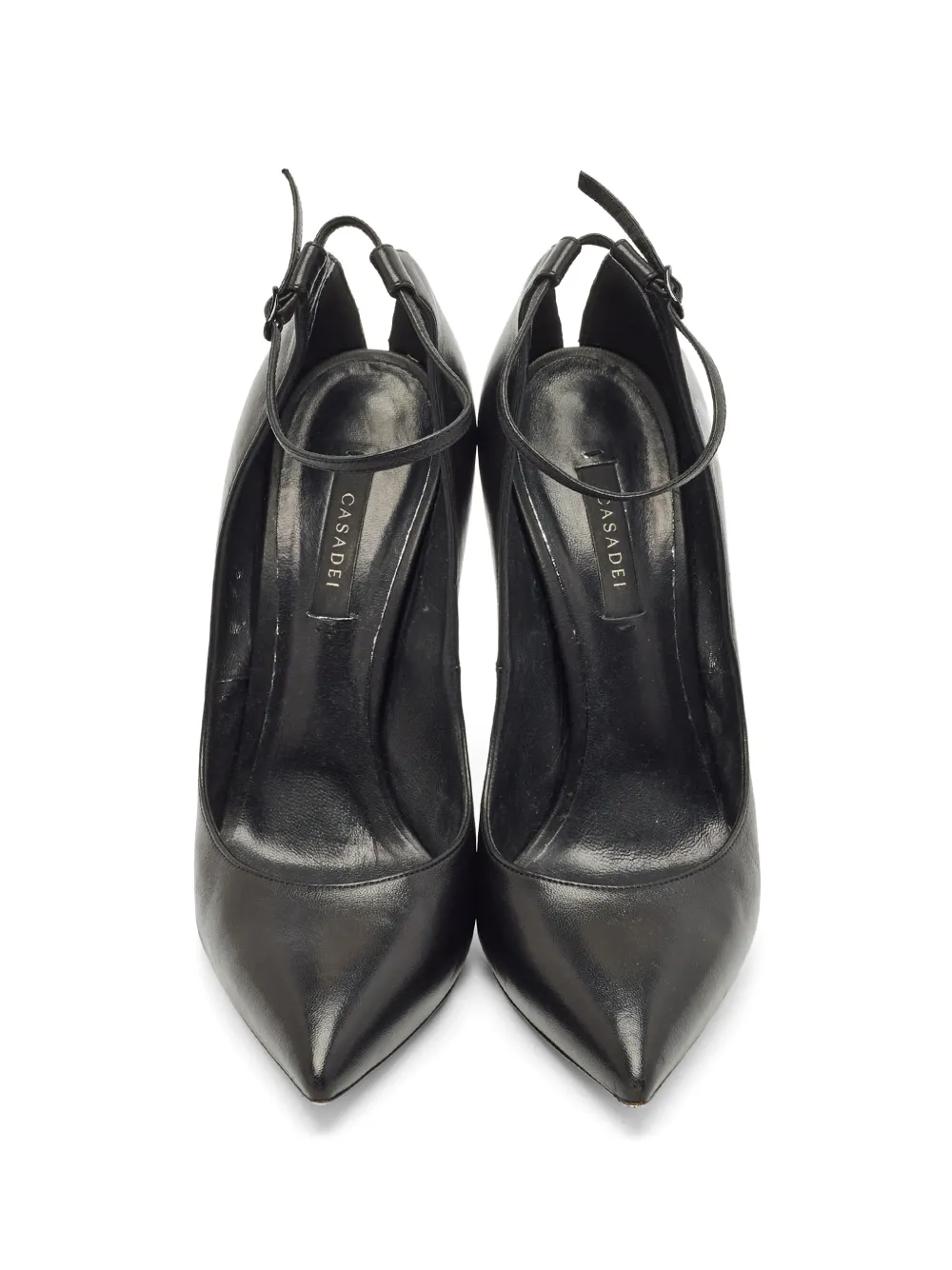 Casadei pointed-toe ankle-strap pumps - Schwarz