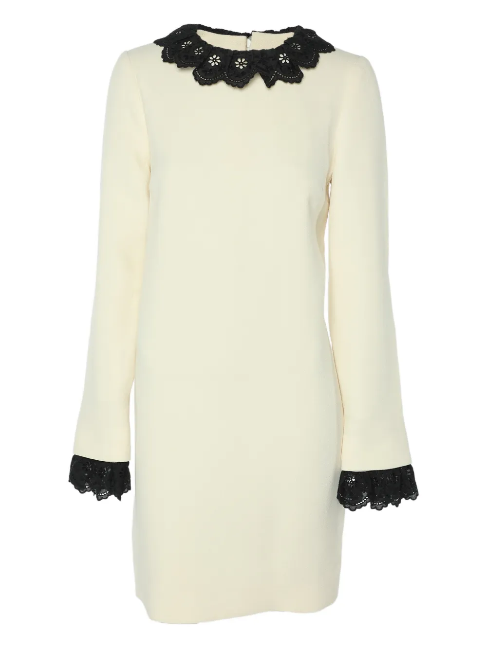 Victoria Beckham lace wool dress - Toni neutri
