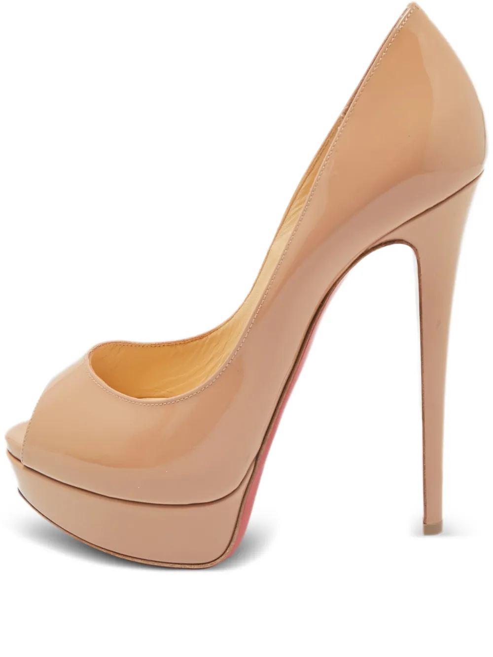 Christian Louboutin Pre-Owned Lady Peep heeled pumps - Nude