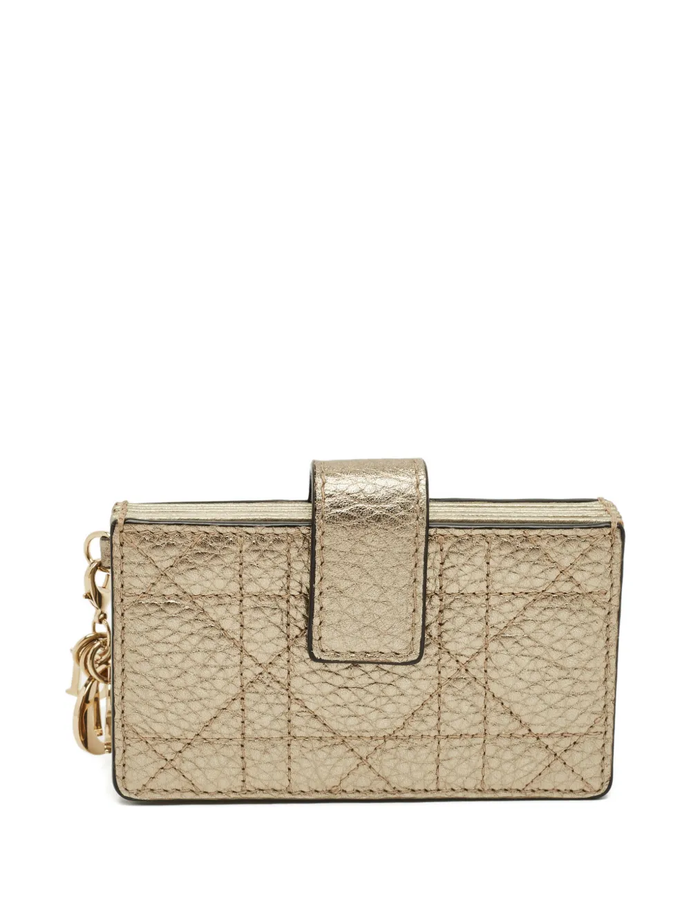 Christian Dior Pre-Owned Lady Dior card holder - Oro