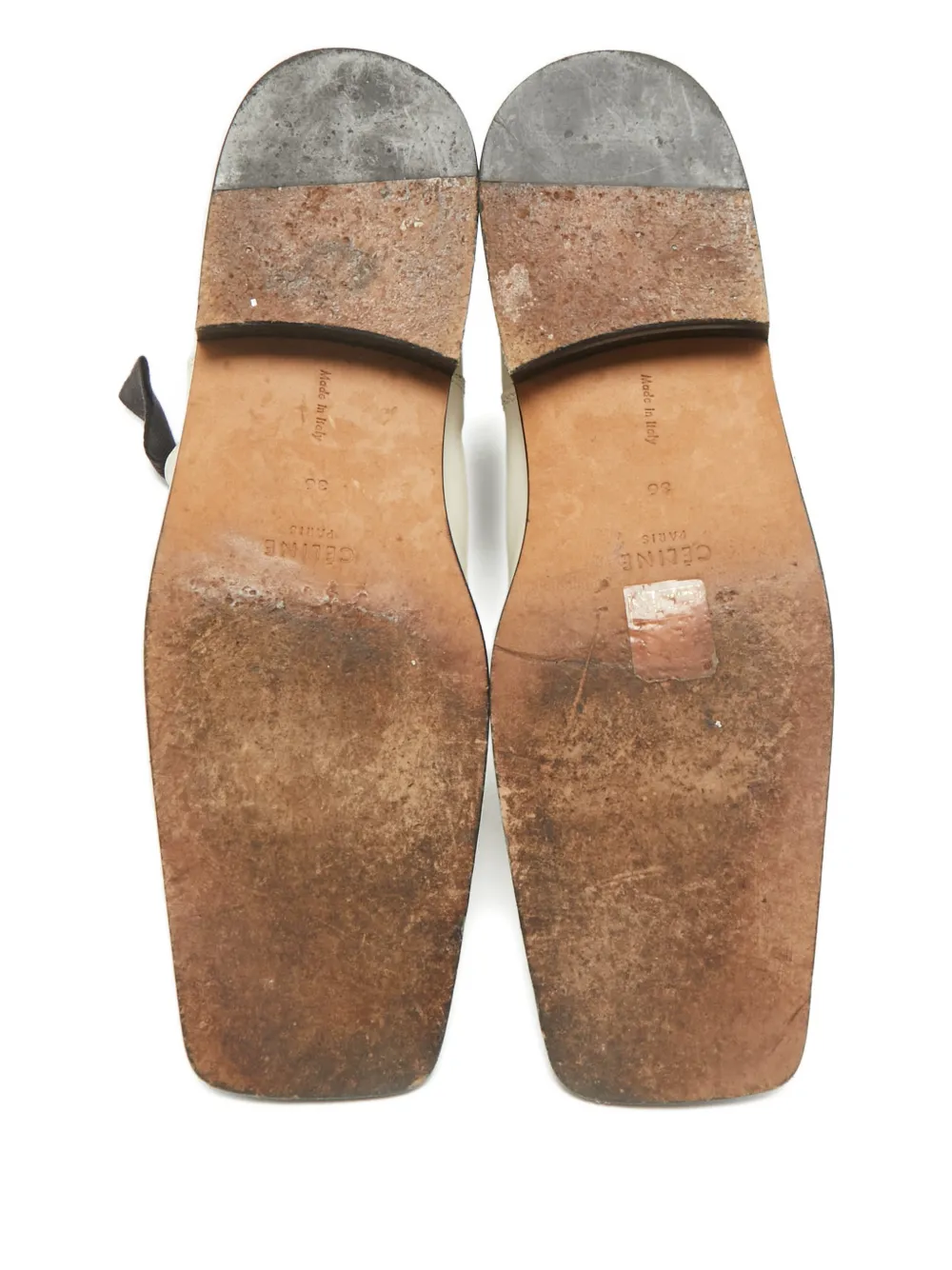 Celine Pre-Owned square-toe boots - Wit