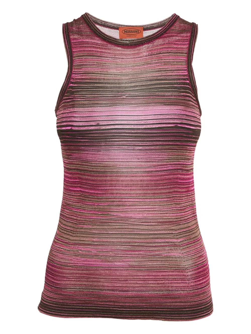 Missoni Pre-Owned knit striped tank top - Rosa