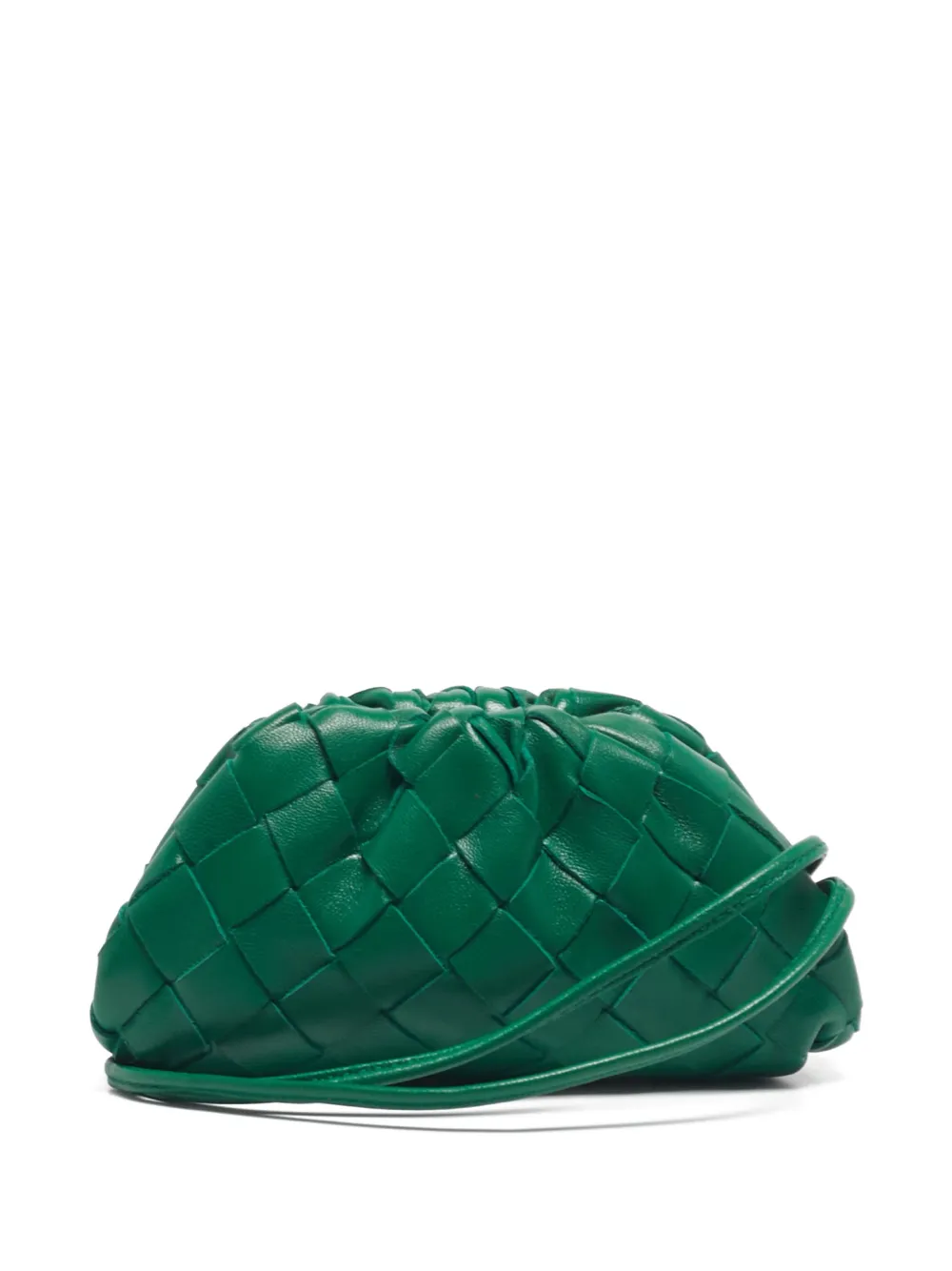 Bottega Veneta Pre-Owned Clutch The Pouch in pelle con design Intrecciato - Verde