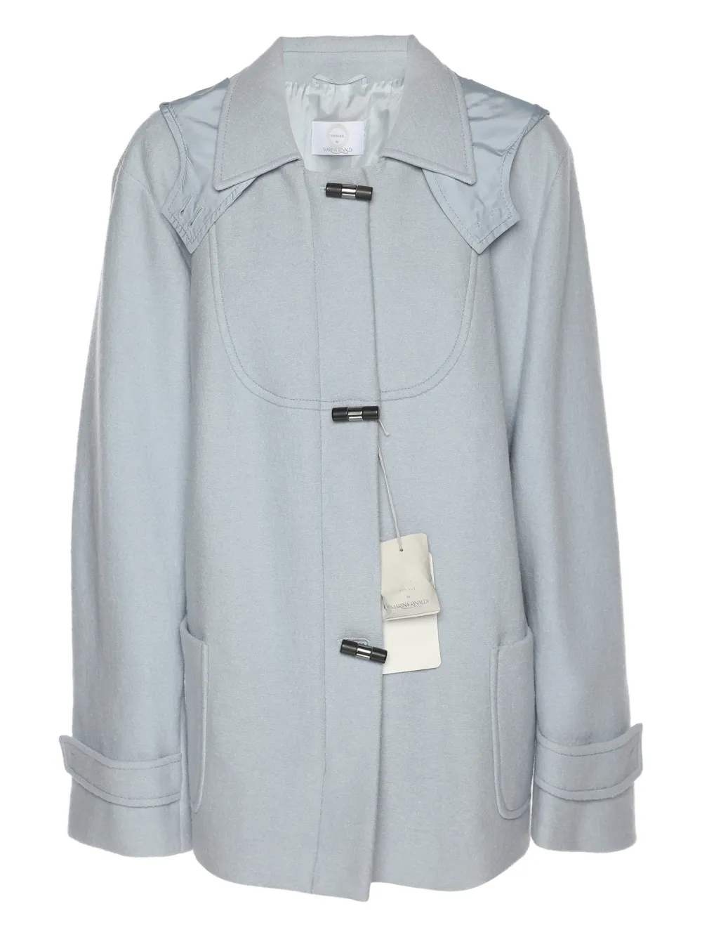 Marina Rinaldi hooded zip-up jacket - Blu