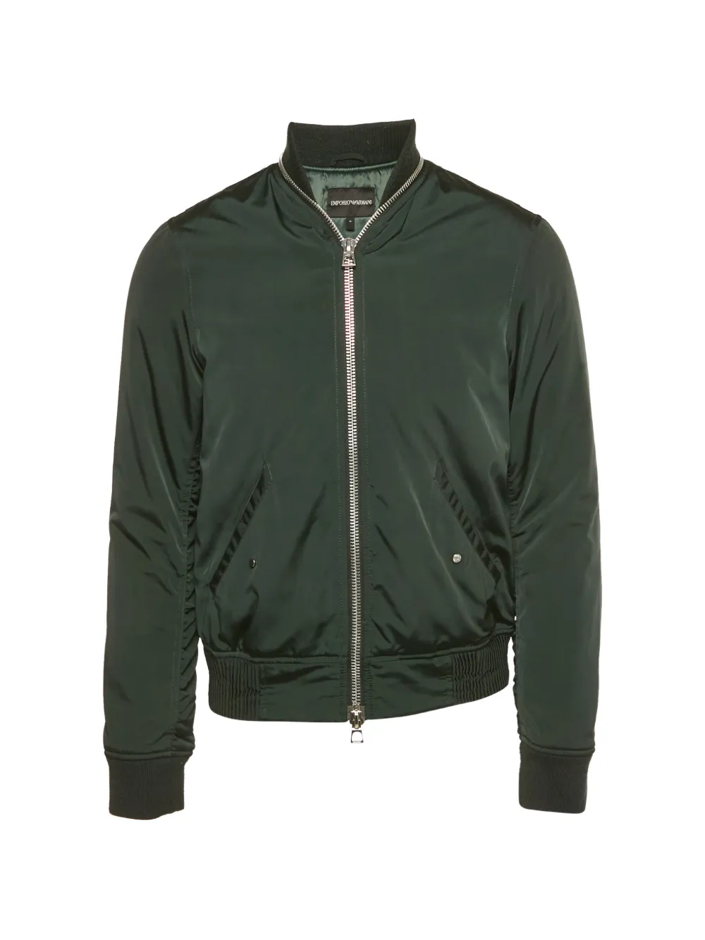 Emporio Armani Pre-Owned Bomberjacke mit Reißverschluss - Grün