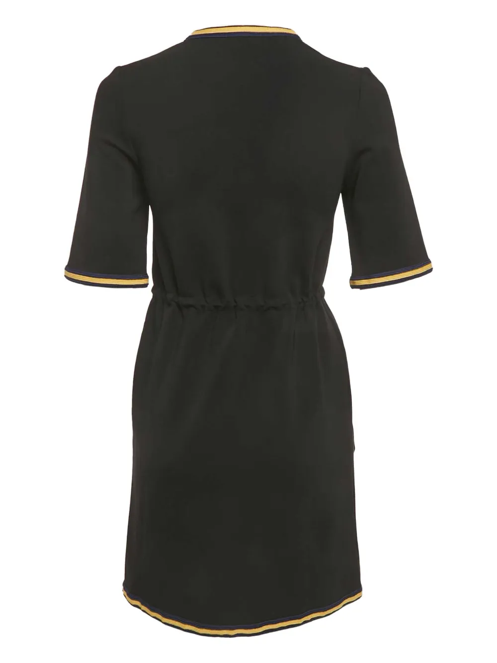 Gucci Pre-Owned stripe trim button dress - Zwart