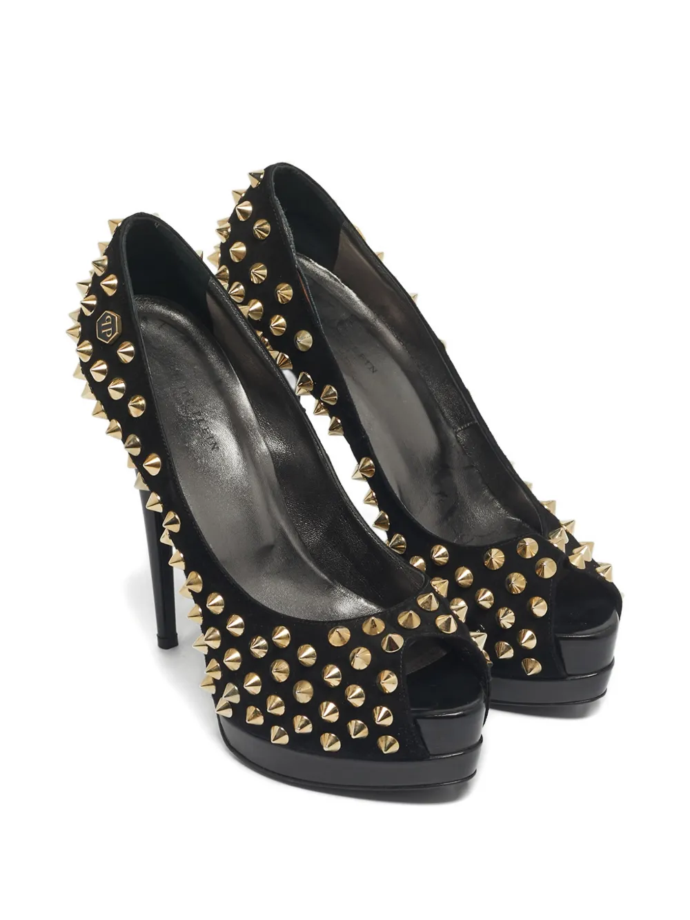Philipp Plein studded-embellishment pumps - Zwart
