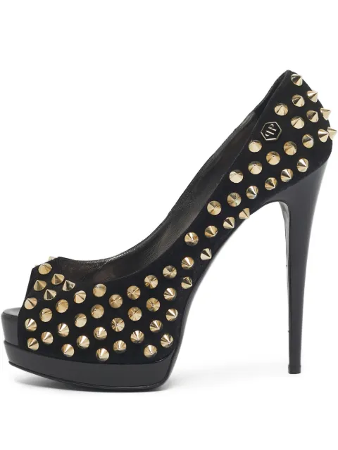 Philipp Plein studded-embellishment pumps