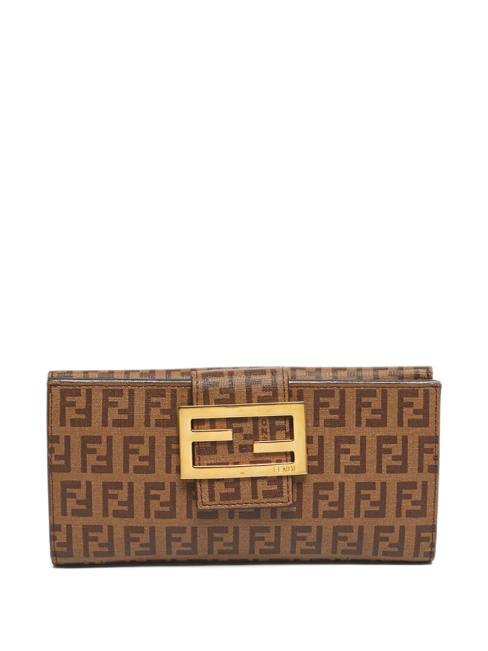 Fendi Pre-Owned The Forever Continental zuchinno-pattern wallet | Brown | Image 1
