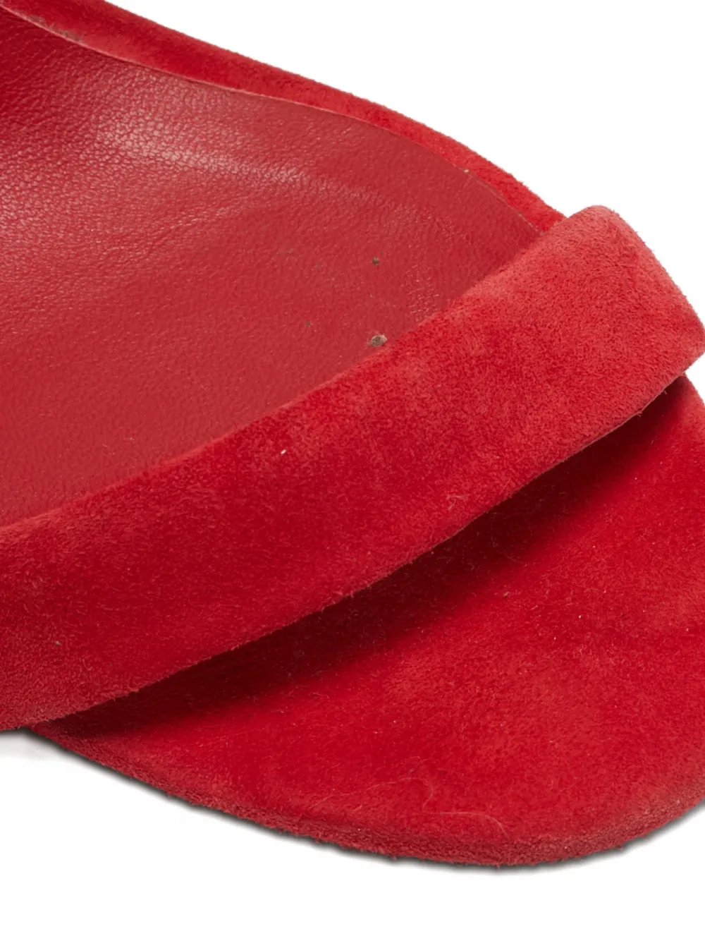 Oscar de la Renta Pre-Owned braided suede sandals - Rood