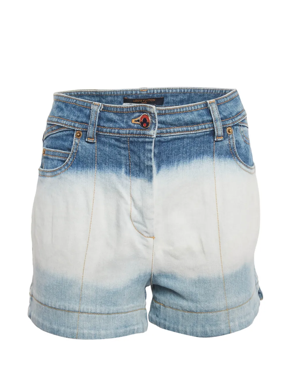 Louis Vuitton Pre-Owned tie-dye shorts - Blu