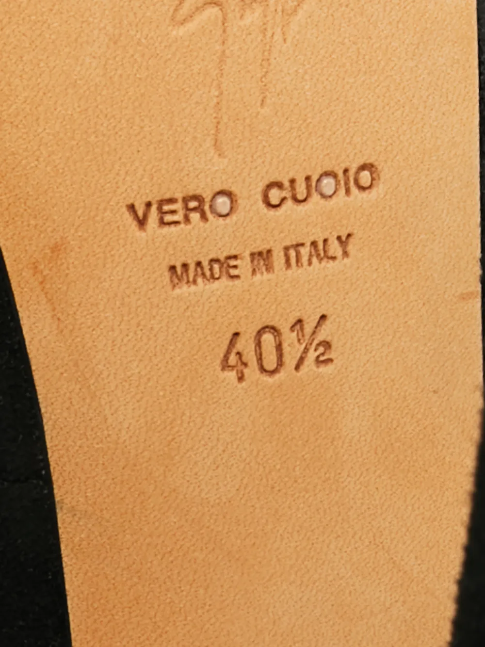 GIUSEPPE ZANOTTI VINTAGE Pre-owned Suede Crystal-embellished Platform Sandals In Black