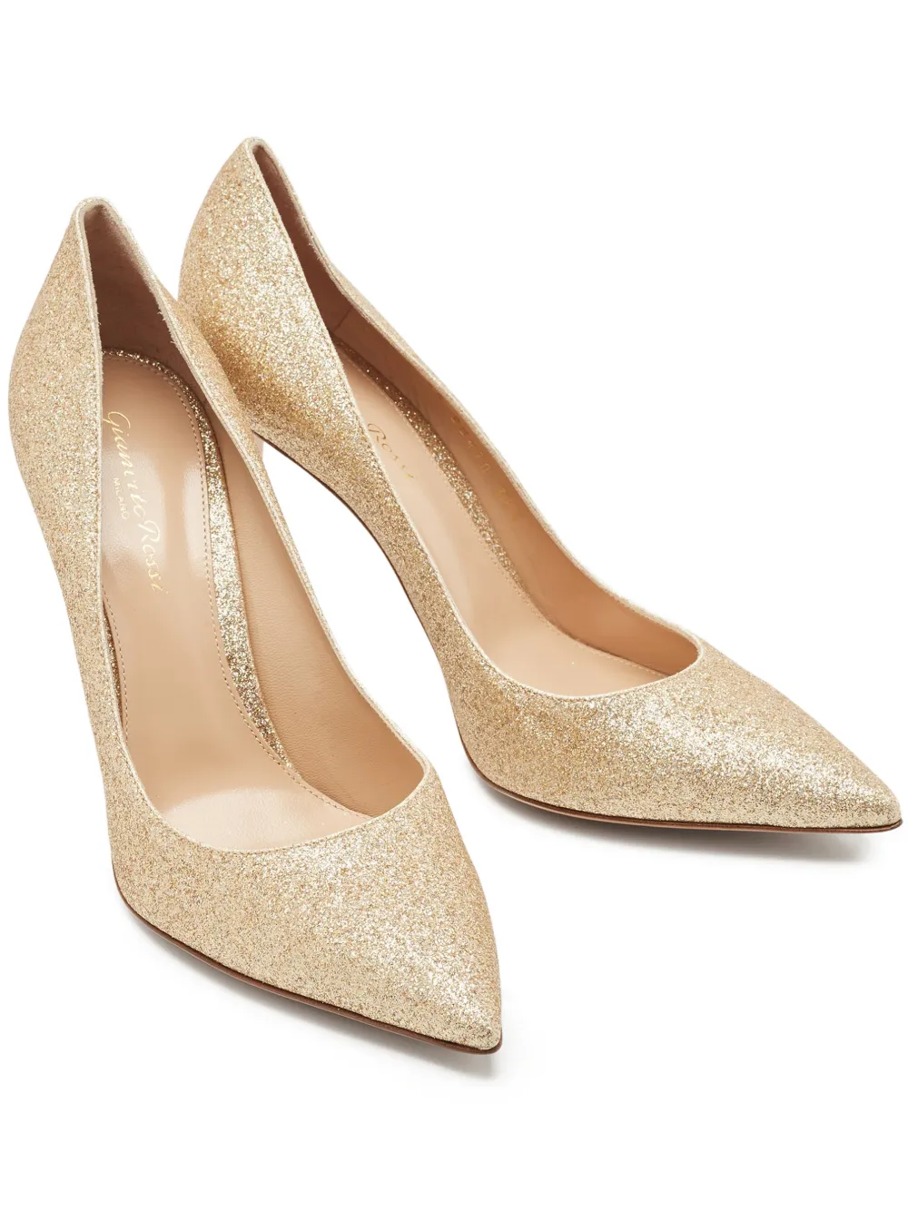 Gianvito Rossi Gianvito glittered pumps - Gold
