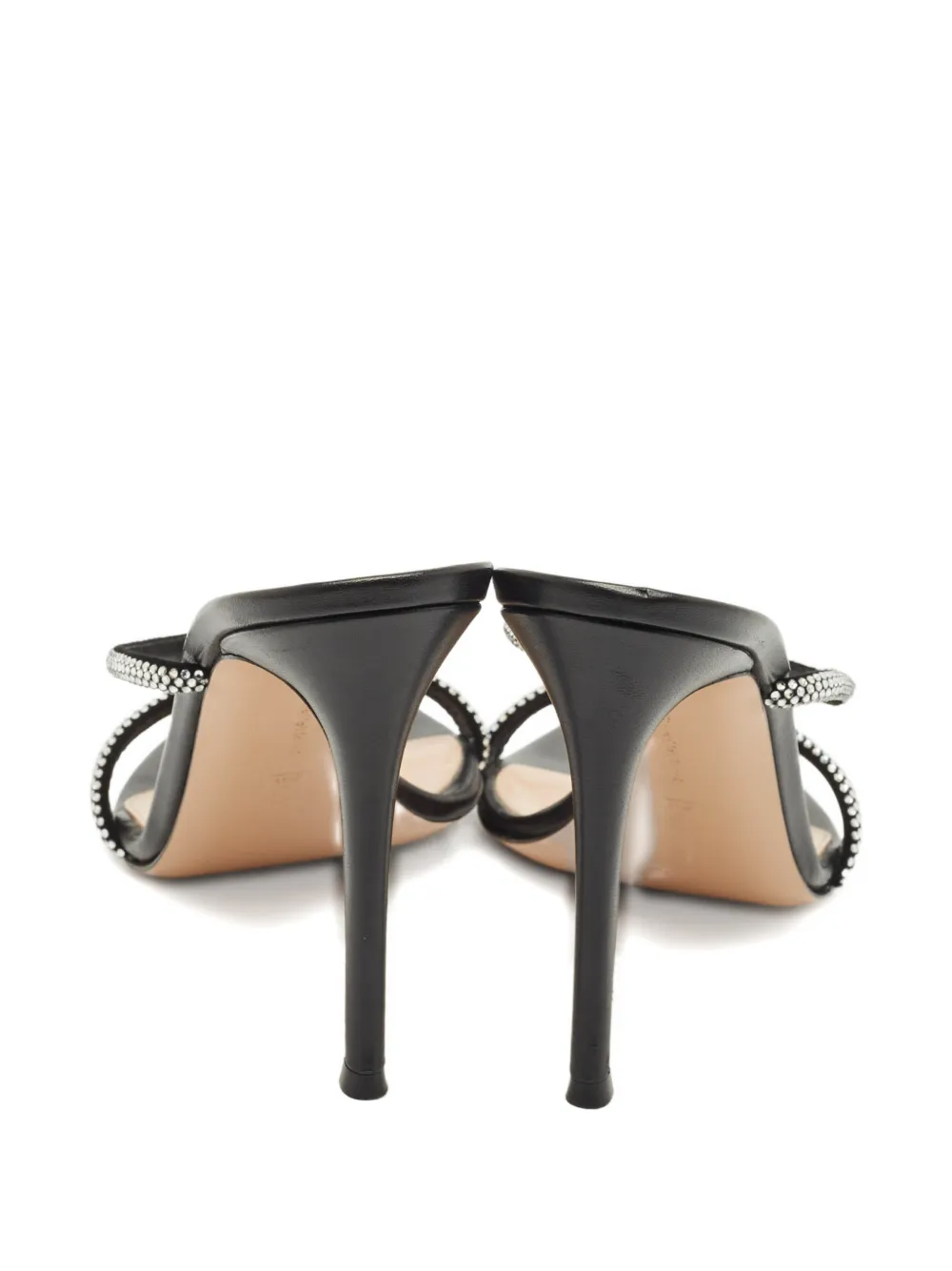 Gianvito Rossi Cannes crystal-embellishment sandals - Zwart