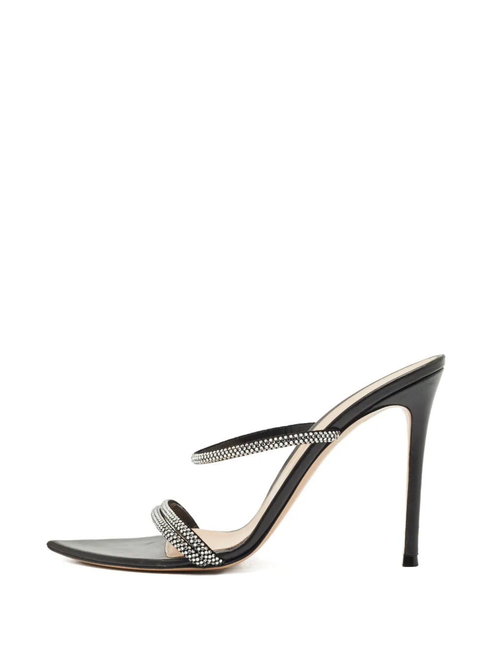 Gianvito Rossi Cannes crystal-embellishment sandals - Schwarz