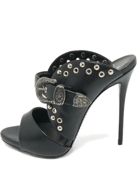 Giuseppe Zanotti buckle studded leather sandals