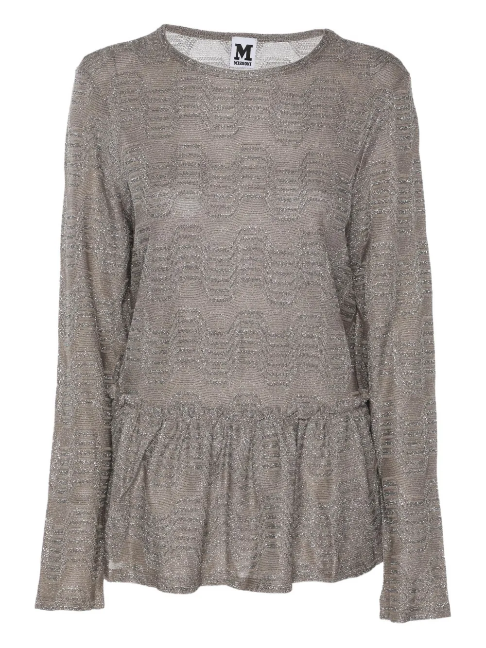 Missoni Pre-Owned Top plissettato metallizzato - Grigio