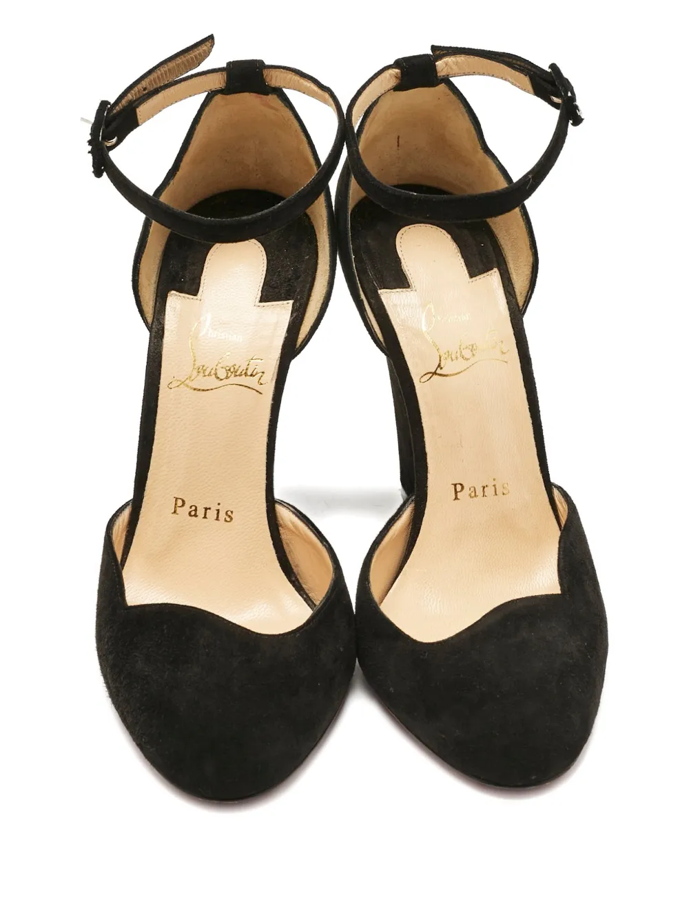 Christian Louboutin Pre-Owned suede pumps - Zwart