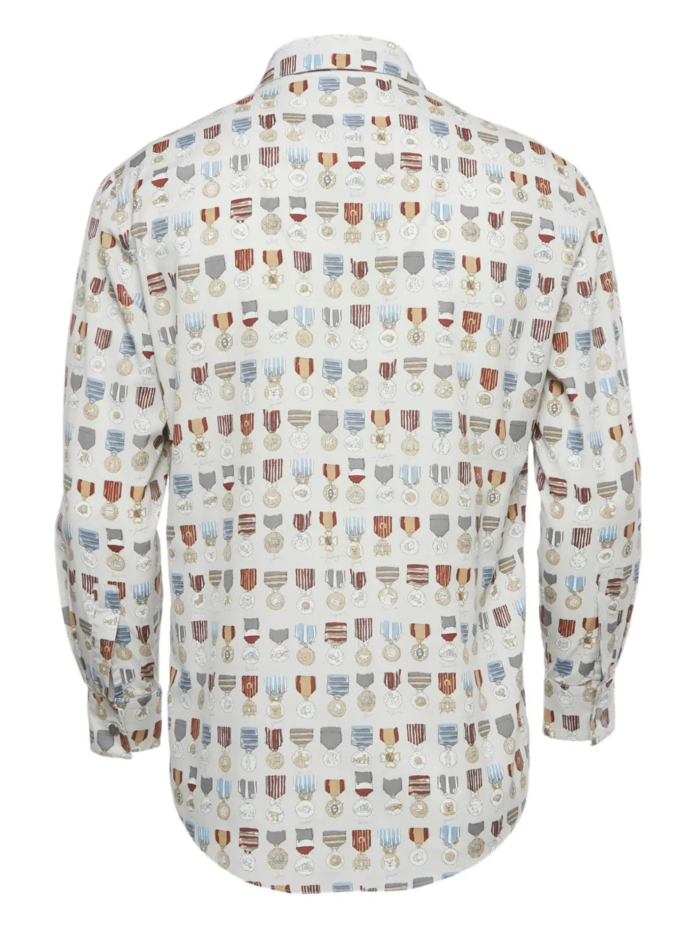 Hermès Pre-Owned medal-print button-down shirt | Image 2