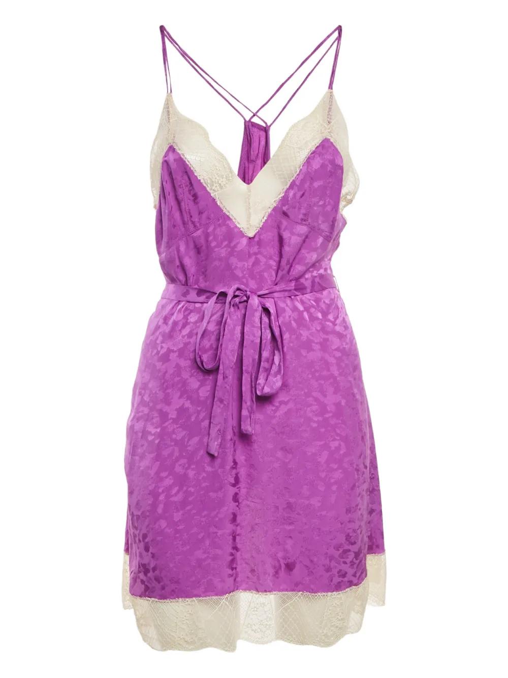 Zadig&Voltaire Cathy jacquard tie-belt dress - Viola