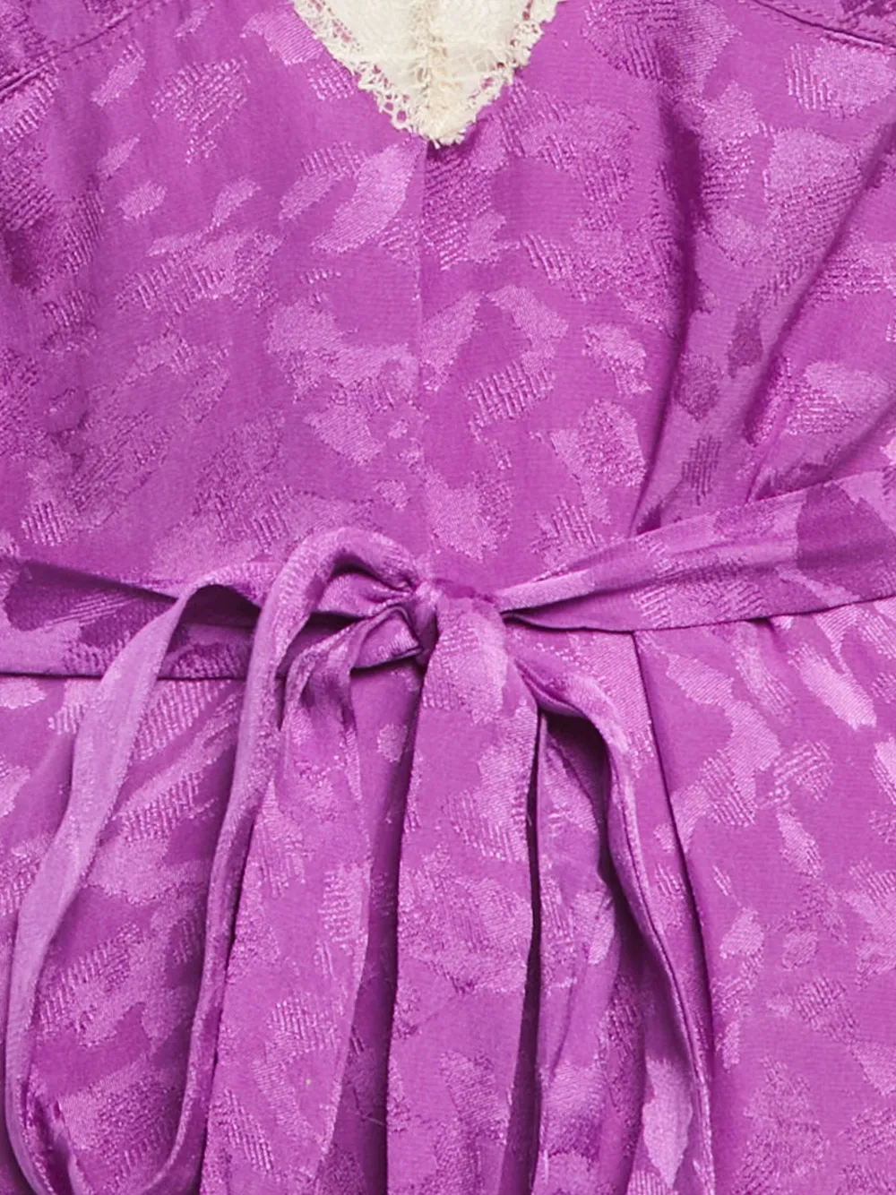 Zadig&Voltaire Cathy jacquard tie-belt dress - Paars