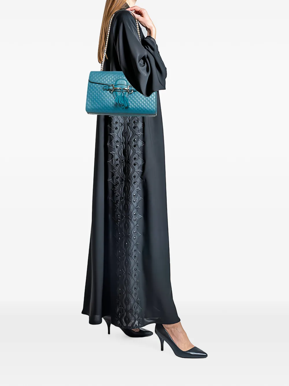 Gucci Pre-Owned medium Emily tassel-detail shoulder bag - Blau