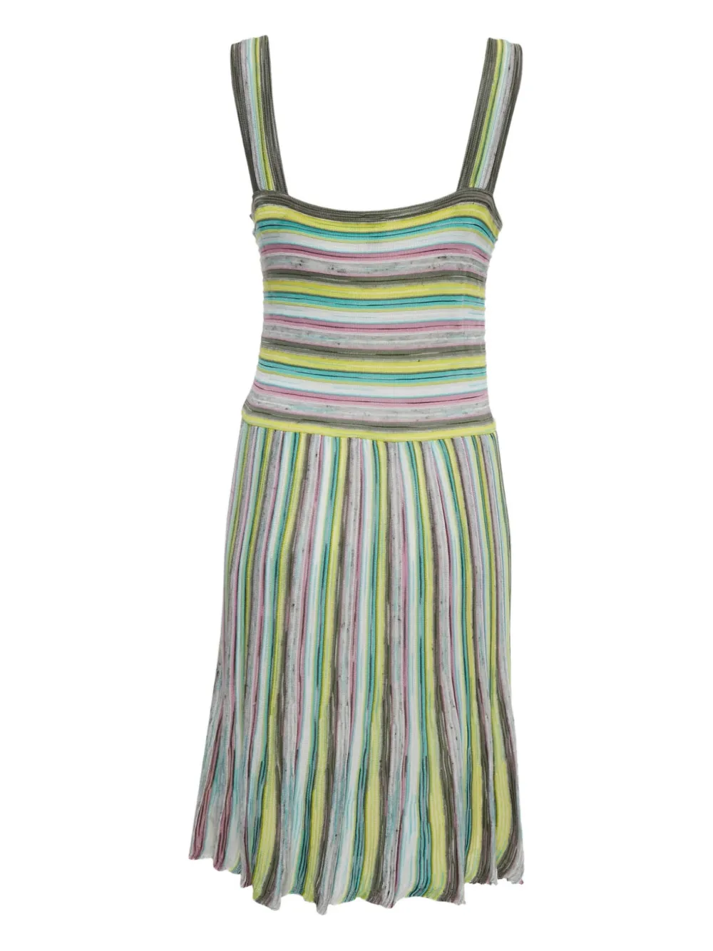 Missoni Pre-Owned striped sleeveless knitted dress - Wit