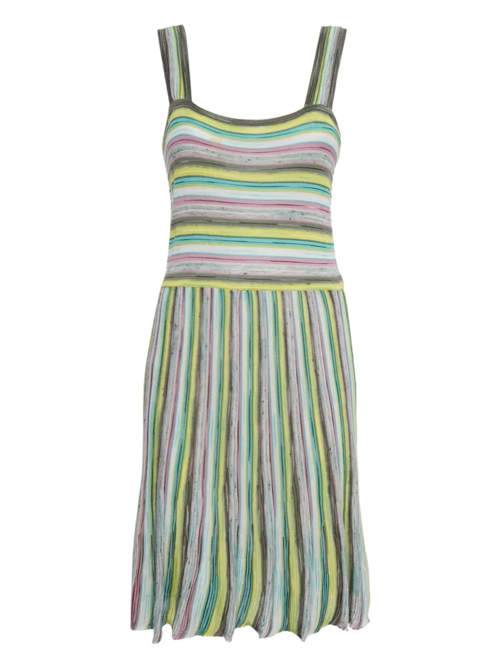 Missoni Pre-Owned striped sleeveless knitted dress - Weiß