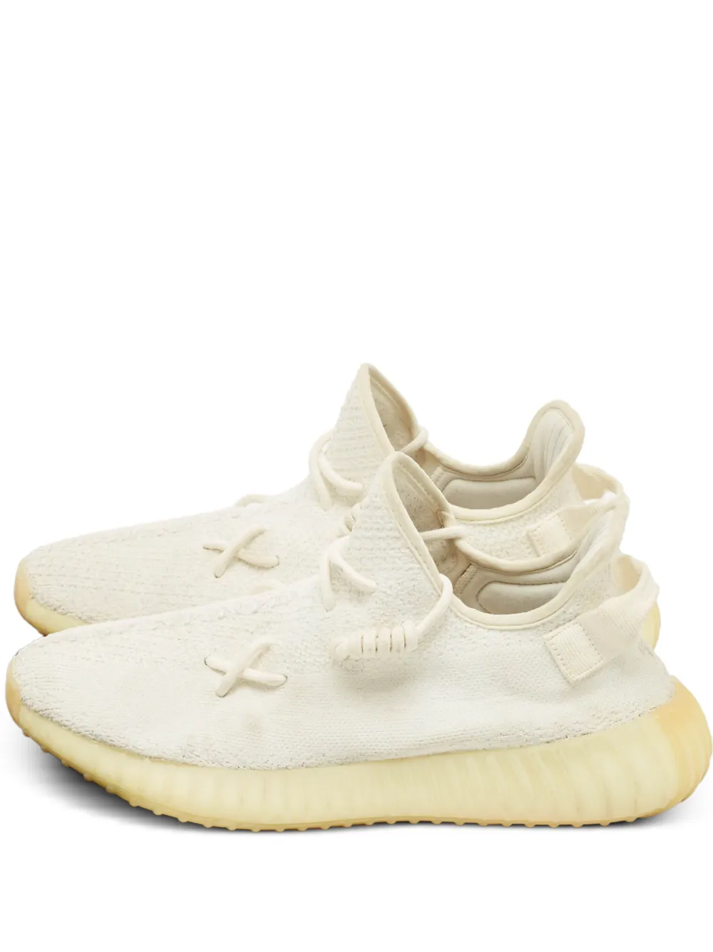 adidas Yeezy Boost 350 V2 knitted ribbed-sole sneaker - Nude