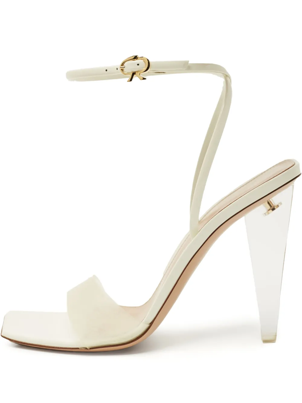 Gianvito Rossi Odyssey patent-leather sandals - Weiß