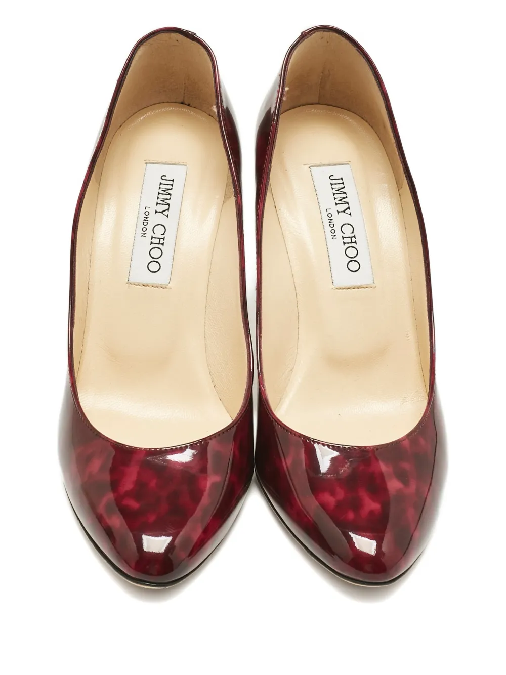 Jimmy Choo Pre-Owned Gilbert patent leather pumps - Rood