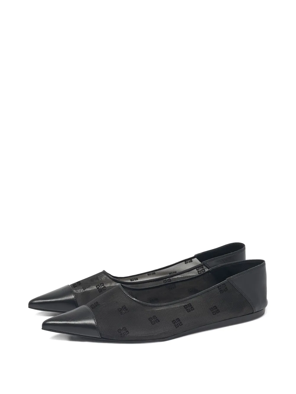 Givenchy Pre-Owned 4g leather ballet flats - Zwart