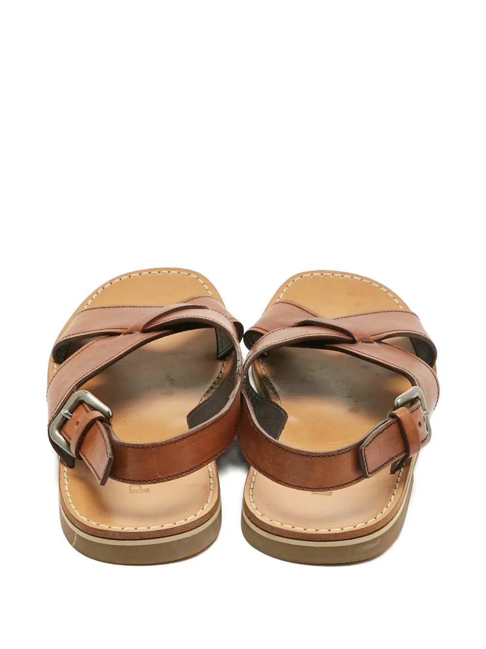 Prada Pre-Owned sandales en cuir à semelle plate | Image 2