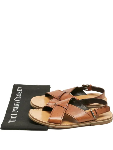 Prada Pre-Owned leather flat sandals