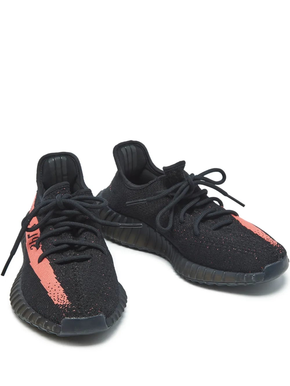 adidas Yeezy baskets Boost 350 V2 en maille et daim | noir | Image 1