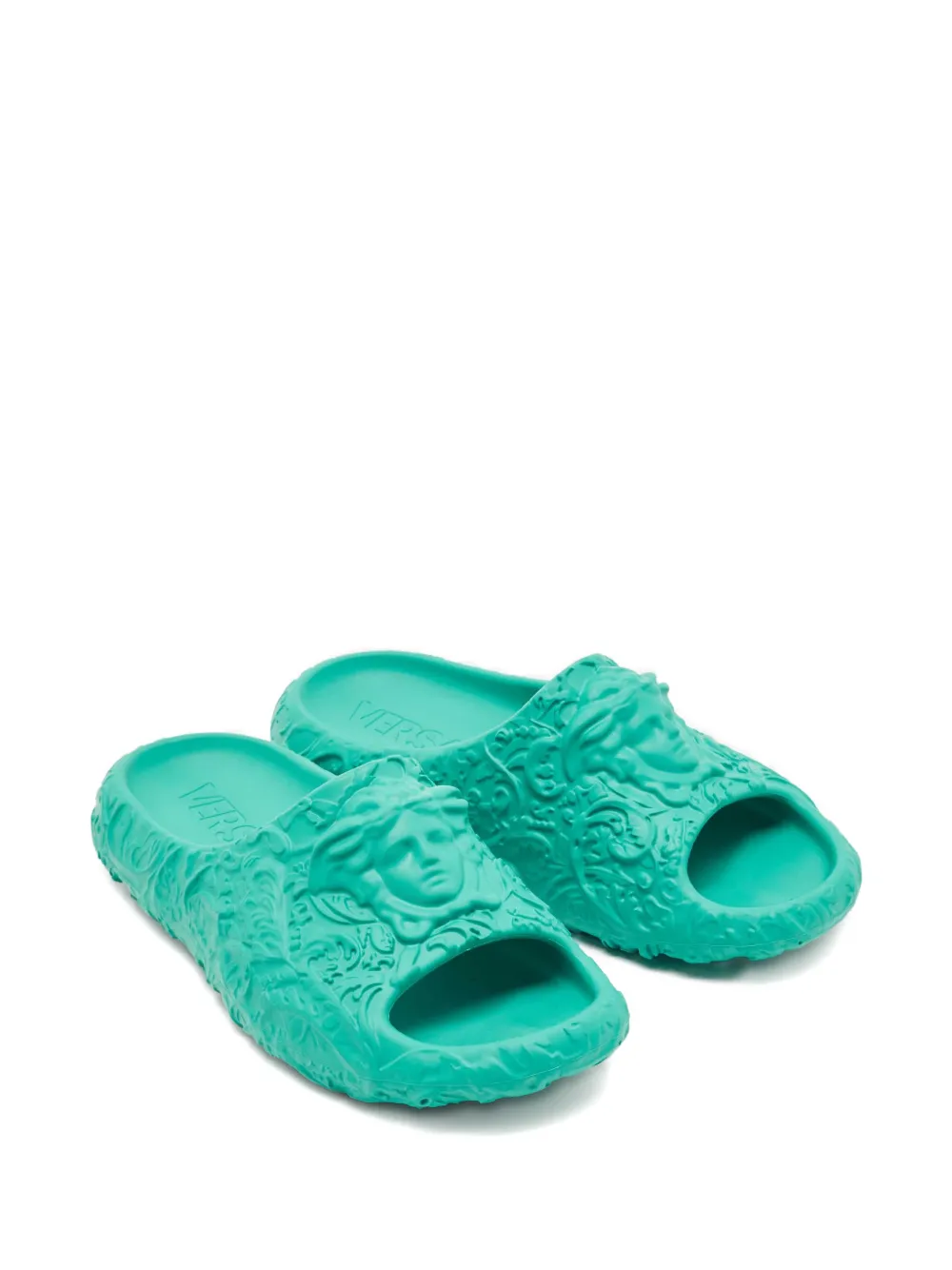Versace Pre-Owned Medusa slides - Groen