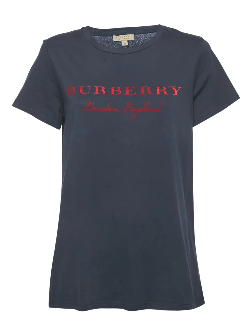 Burberry Pre-Owned logo-print T-shirt - Blu