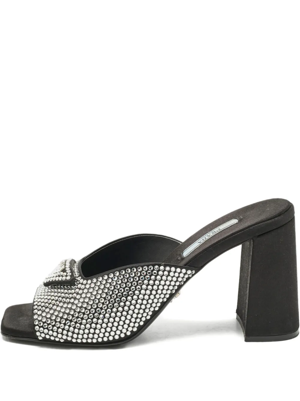 Prada Pre-Owned crystal-embellished sandals - Schwarz