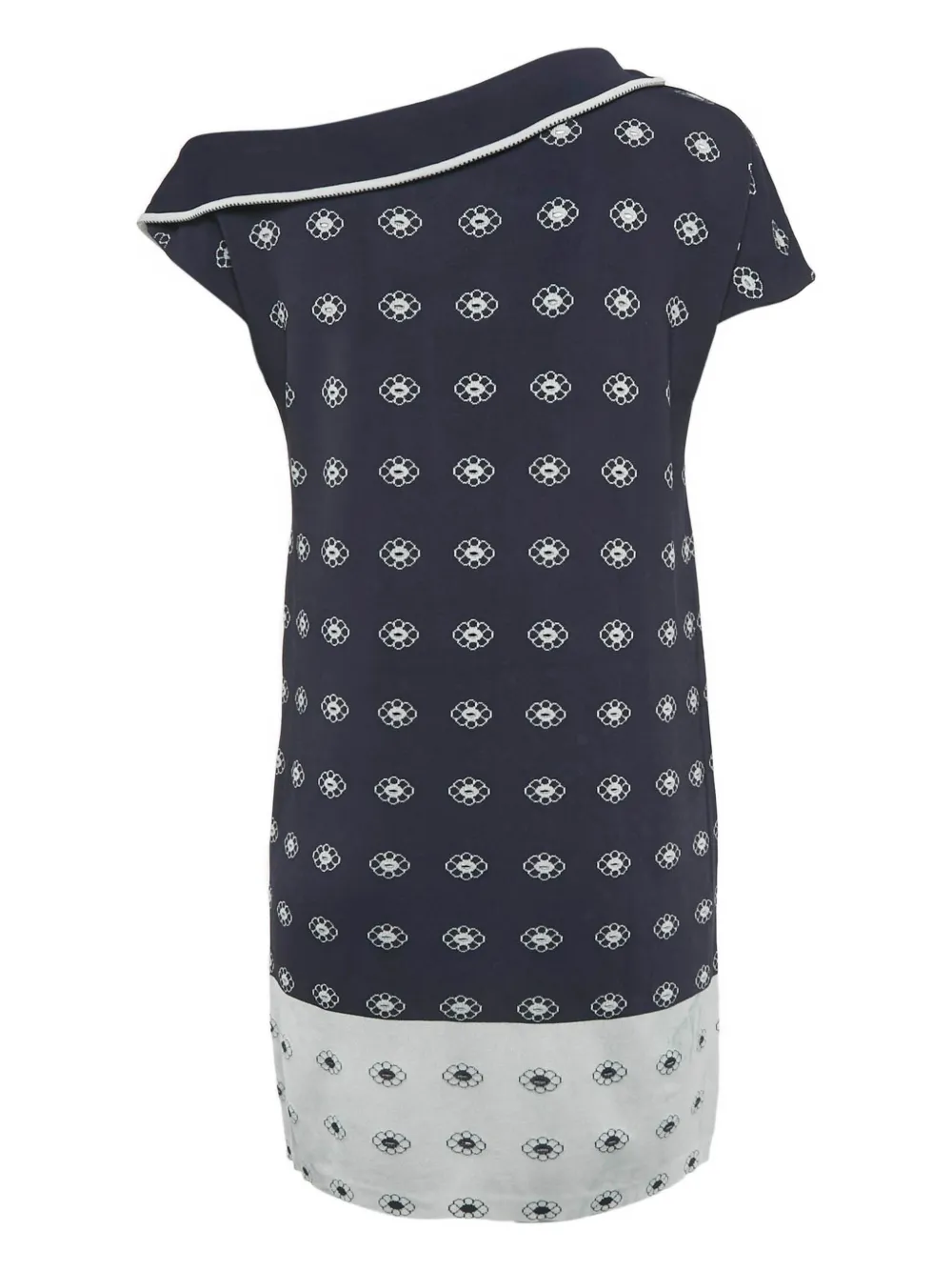 CHANEL Pre-Owned Mini-jurk met bloemenprint - Blauw